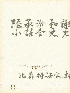 陆承洲和谢晚星小说全文免费阅读封面