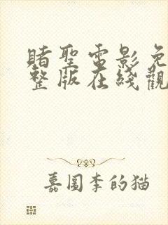 赌圣电影免费完整版在线观看国语