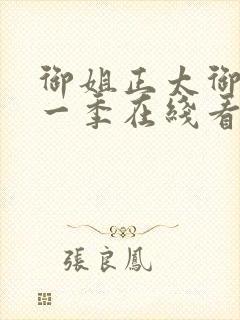 御姐正太御姐第一季在线看全集