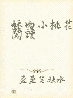 酥肉小桃花全文阅读