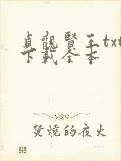 贞观贤王txt下载全本封面