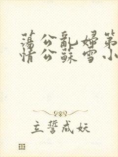 荡公乱妇第1章情公苏雪小说封面