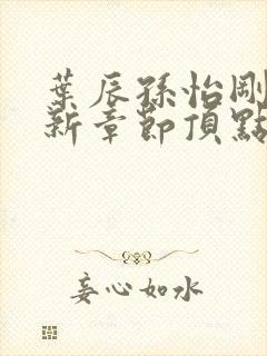 叶辰孙怡刚刚更新章节顶点