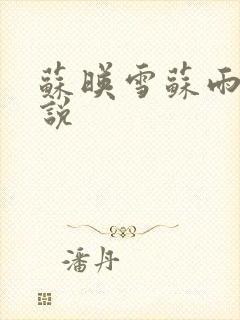 苏映雪苏雨柔小说