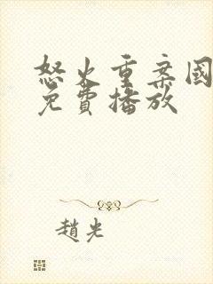 怒火重案国语版免费播放