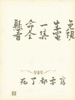 悬命一生免费观看全集电视剧