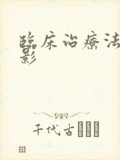 临床治疗法国电影封面