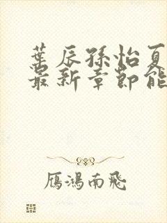 叶辰孙怡夏若雪最新章节能看书网