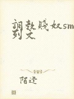 调教贱奴sm系列文