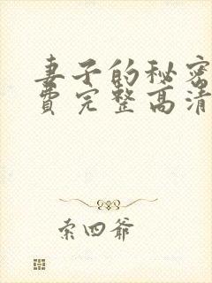 妻子的秘密4免费完整高清电视剧在线