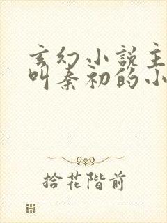 玄幻小说主人公叫秦初的小说