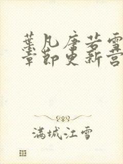 叶凡唐若雪最新章节更新营封面