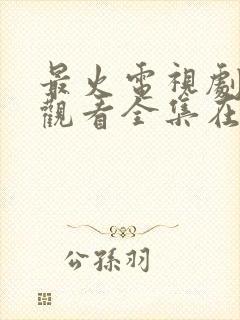 最火电视剧免费观看全集在线播放封面