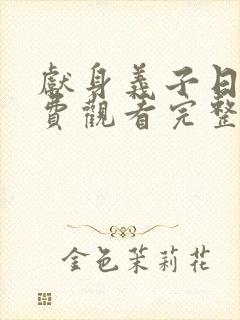 献身义子日剧免费观看完整版高清