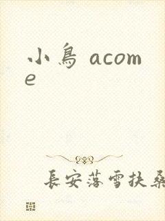 小鸟 acome
