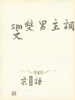 sm双男主调教文