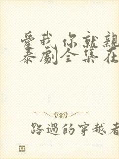 爱我你就亲亲我泰剧全集在线观看封面