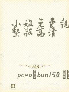 小姐免费观看完整版高清