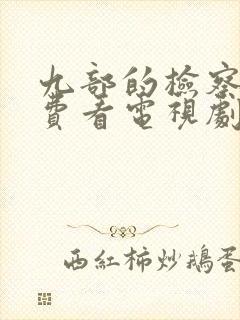 九部的检察官免费看电视剧封面