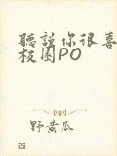 听说你很喜欢我校园PO