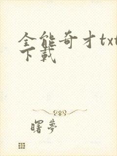 全能奇才txt下载