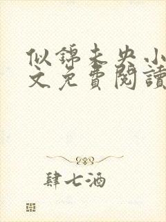 似锦未央小说全文免费阅读无弹窗