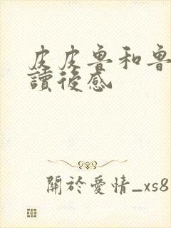 皮皮鲁和鲁西西读后感