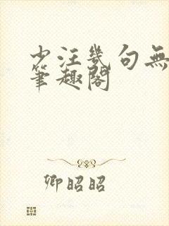 少汪几句无删减笔趣阁