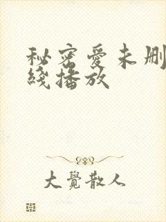 秘密爱未删减在线播放