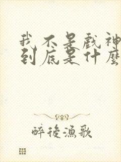 我不是戏神嘲灾到底是什么