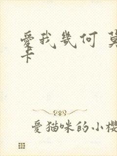 爱我几何 莫妮卡封面