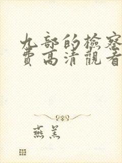 九部的检察官免费高清观看