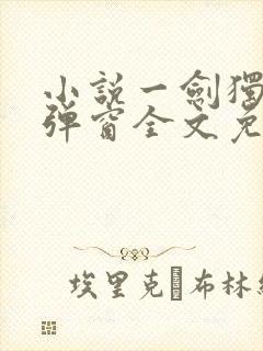 小说一剑独尊无弹窗全文免费阅读