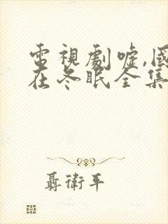 电视剧嘘,国王在冬眠全集免费观看