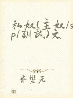 私奴(主奴/sp/训诫)文