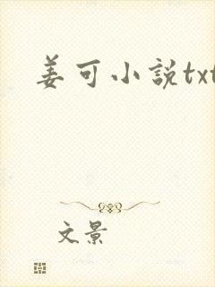姜可小说txt封面