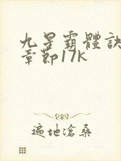 九星霸体诀最新章节17k