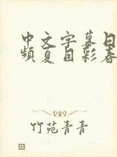 中文字幕日韩视频夏目彩春