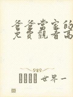 爸爸当家的聚会免费观看高清全集封面