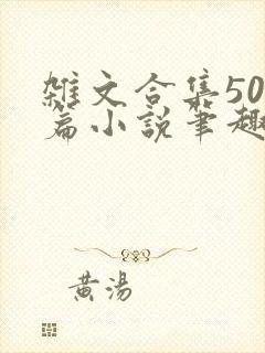 杂文合集500篇小说笔趣阁封面