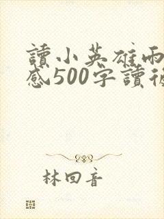 读小英雄雨来有感500字读后感