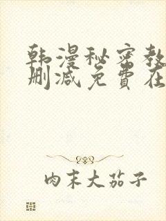 韩漫秘密教学无删减免费在线观看封面