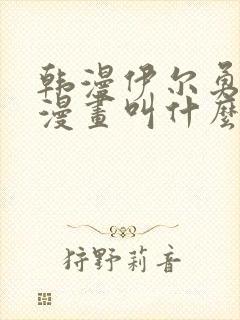 韩漫伊尔勇者的漫画叫什么