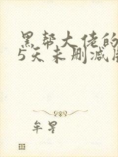 黑帮大佬的365天未删减版