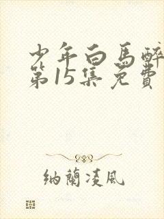 少年白马醉春风第15集免费观看