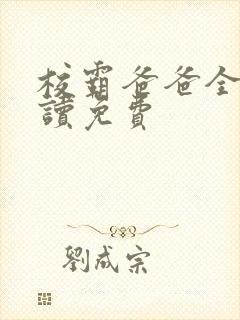 校霸爸爸全文阅读免费封面