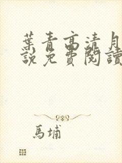 叶青高清月的小说免费阅读笔趣阁封面