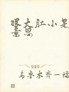 眼大肚小是什么意思