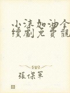 小沫加油全集连续剧免费观看