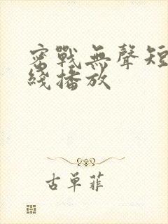 密战无声短剧在线播放